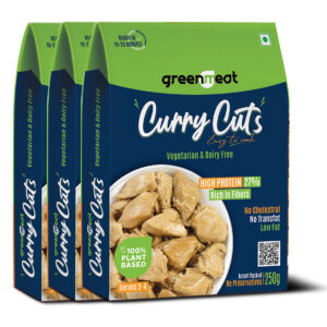Greenmeat Curry Cuts-Easy to Cook-Pack of 3